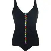 Sunflair Tankini vaaleansininen / omena / lila / musta