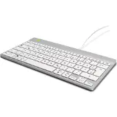 R-Go Tools Ergonomisch toetsenbord R-Go Compact Break, compact toetsenbord met pauzesoftware, QWERTZ (DE), bedraad, wit, Mini, Langallinen, USB, Näppä (RGOCODEWDWH)
