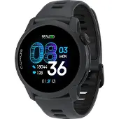 Coros Watch Pace 4 urheilukello, musta silikonirannekkeella