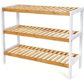 Songmics Bambu kenkäteline, 3 tasoa, 70x26x55 cm