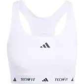 Adidas Urheilurintaliivit 'TECHFIT' musta / valkoinen