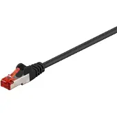 Pro CAT 6 patch-kaapeli S/FTP (PiMF), musta