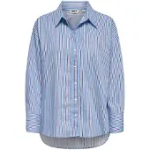 ONLY Onloregon Nano Ls Shirt Wvn - Blue - S