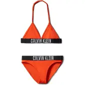 Calvin Klein Triangle Bikini Set - Orange - 164-170