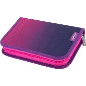 Herlitz 400205910, Pehmeä lyijykynäkotelo, Vaaleanpunainen, Purppura, Yksivärinen, Sisätila, Poika/tyttö, Vetoketju