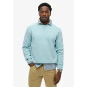 Superdry for man. M2013751A Essential Logo sweatshirt blue (L), Casual, Cotton