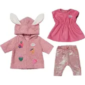 Baby Born Coat Set With Dress 43Cm - Pink - ONE SIZE