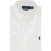 Ralph Lauren Custom Fit Linen Shirt - White - S