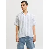 Jack & Jones Paita 'JJELiam' tummansininen / valkoinen