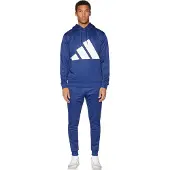 Adidas Treenipuku tummansininen / valkoinen