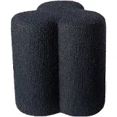 Pols Potten Stool Clover Boucle - Navy - W37X D37X H45CM