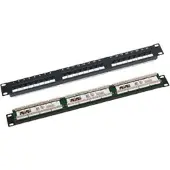 Q-LANTEC UTP cat.6 patchpanel 19 inches 1U 24xRJ45 LSA