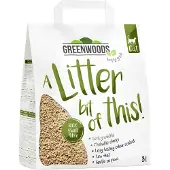 Greenwoods 2x30l Plant Fibre: paakkuuntuva, kasvipohjainen kuivike