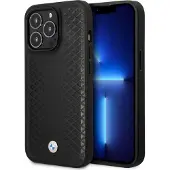 BMW BMHCP14L22RFGK iPhone 14 Pro 6.1" black/black Leather Diamond Pattern