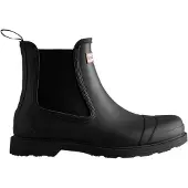 Hunter for man. MFS9016RMA Brown Commando Chelsea boots (45/46), Flat, None, Casual, PVC
