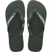 Havaianas Varvastossut 'BRASIL' vihreä / valkoinen