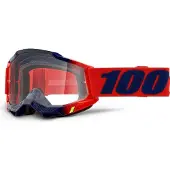 100% Goggles 100% ACCURI 2 KEARNY (Transparent Glass Anti-Fog, LT 88% -92%) (NEW)