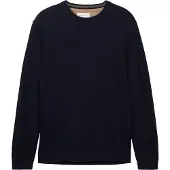 Tom Tailor Basic Crewneck Knit - Navy - XL