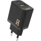 Dudao A26T GaN 25W USB-A, USB-C charger - black
