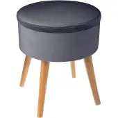 Atmosphera Tess-jakkara säilytystilalla, tummanharmaa/beige