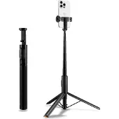 Spigen Tripod Selfie Stick | S541W, Älypuhelin, musta, Mikä tahansa tuotemerkki, Alumiini, 31,5 cm, 5,5 cm