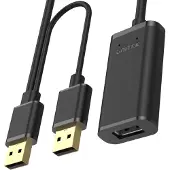 UNITEK USB 2.0 - - Y-279 - Laajennus 20m - USB A - Liitin - Musta