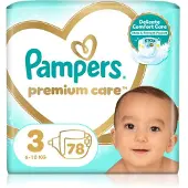 Pampers Premium Care Size 3 kertakäyttövaipat 6-10 kg 78 kpl