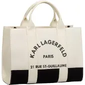 Karl Lagerfeld Ostoskassi 'Rue St-Guillaume' musta / valkoinen