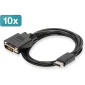 Digitus AK-990900-020-S, 2 m, DisplayPort, DVI-D, Uros, Uros, Suora