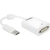 DeLOCK AV DisplayPort - DVI-I adapter white (61765)