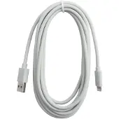 Eletra USB-A - Lightning 3M kaapeli, valkoinen