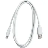 Eletra USB-A - Lightning 1M kaapeli, valkoinen