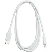Eletra USB-C - Lightning 1M kaapeli, valkoinen