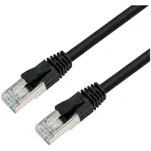 Eletra CAT8 S/FTP verkkokaapeli 0,5M, musta