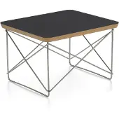 Vitra Eames occasional table ltr -sivupöytä musta laminaatti / ruostumaton teräs