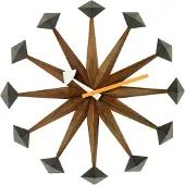 Vitra Polygon-seinäkello pähkinä ø 43 cm