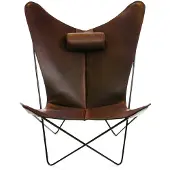 OX Denmarq Ks Nojatuoli Mocca/musta - Nojatuolit Nahka Mokka - OX10002-14