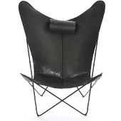 OX Denmarq Ks Nojatuoli / - Nojatuolit Nahka Musta - OX10002-15