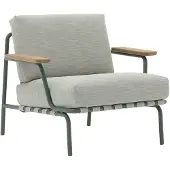 Muuto , Settle Nojatuoli Ribbed Weave 2/Dark Green