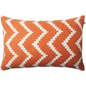 Chhatwal & Jonsson Ikat Sema -tyyny Apricot orange-off white