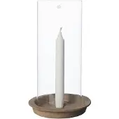 ERNST kynttilätarjotin-kynttilälyhty inkl lasisylinteri 30 cm Terrakotta