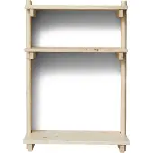 Form & Refine Beam seinähylly kirjoituspöydällä Mänty