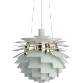 Louis Poulsen PH Artichoke -kattolamppu Ø48 cm Dusty green-brass metallised