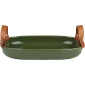 Marimekko Oiva iso tarjoiluvati 23x32 cm Harvest green