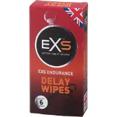 Exs Delay Wipe 6 kpl, puuduttava kostea pyyhe