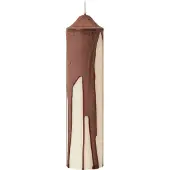 Ferm Living Dryp kynttilä Dark Chocolate, 20 cm