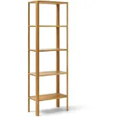 Form & Refine Leaf hylly 5 hyllytasoa 55x162 cm Tammi