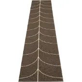 Pappelina , Kudottu Matto Leif Dark Brown 70x360 cm