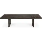 Ethnicraft Grooves Sohvapöytä 65x135 Cm - Sohvapöydät Tiikki Musta - 12257
