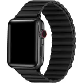 Triacle Classic ranneke magneettinen Apple Watch 42/44/45/49 mm, musta